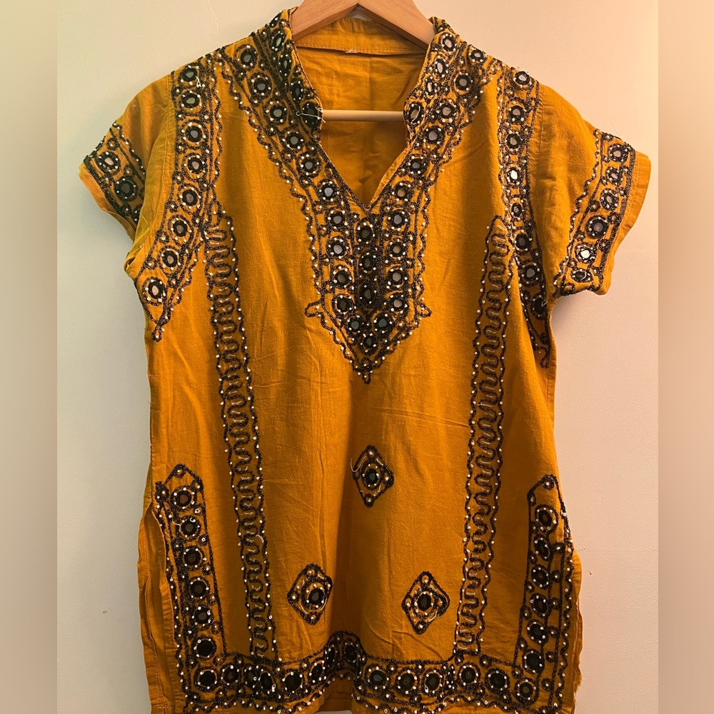 Mustard Orange Reflective Tunic